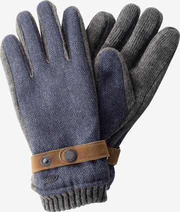 CAMEL ACTIVE Full Finger Gloves in Blue: front