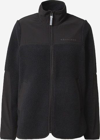 Röhnisch Athletic Fleece Jacket 'PHOEBE' in Black: front