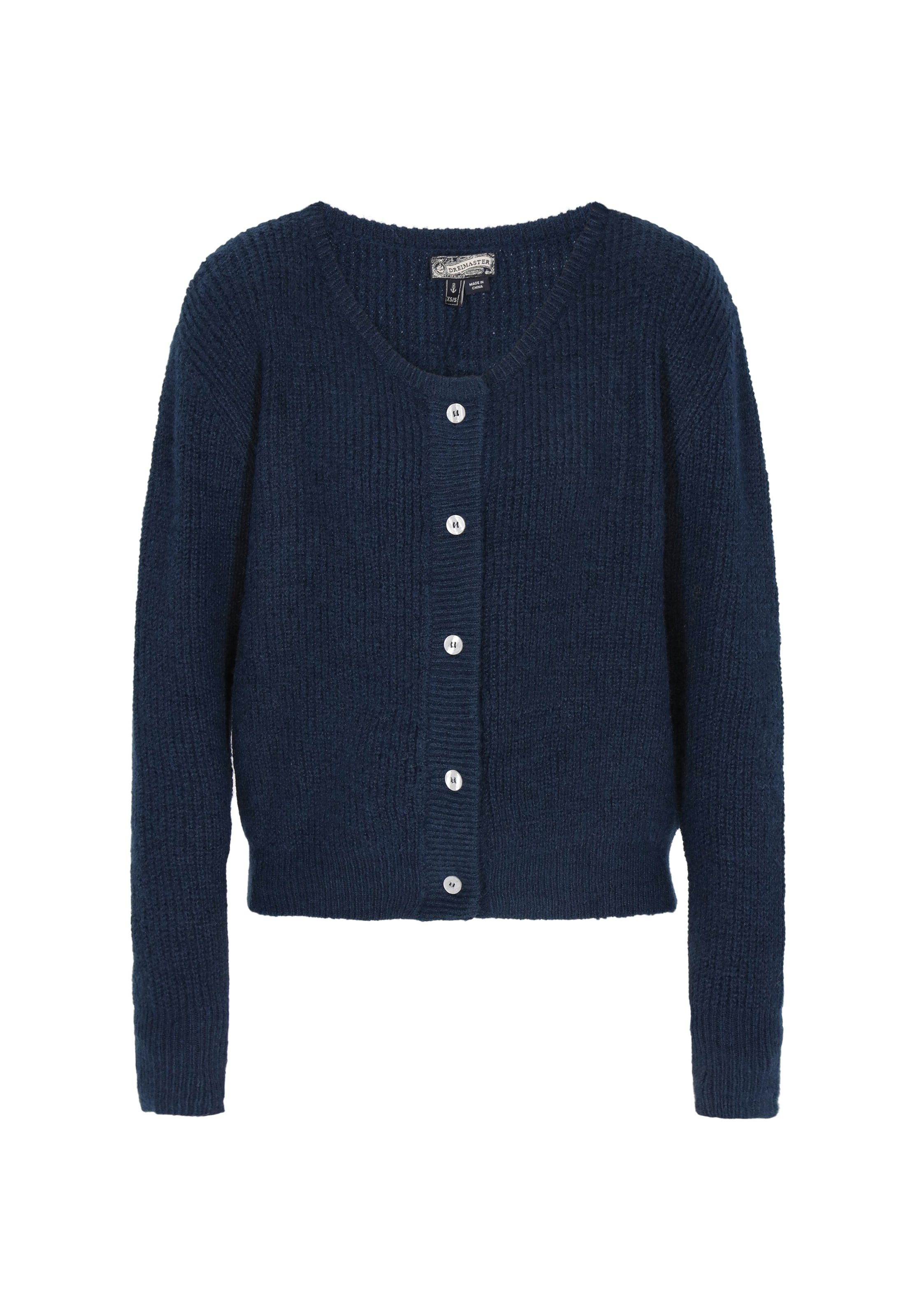 DreiMaster Vintage Kardigan w kolorze niebieski: przód