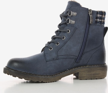 Relife Stiefelette, ca.20 mm, Weite G in Blau: Vorderseite
