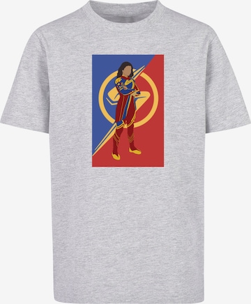T-Shirt 'The Marvels - Cutout Pose' ABSOLUTE CULT en gris : devant