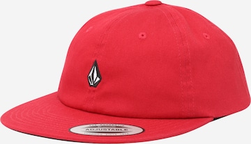 Cappello da baseball di Volcom in rosso: frontale