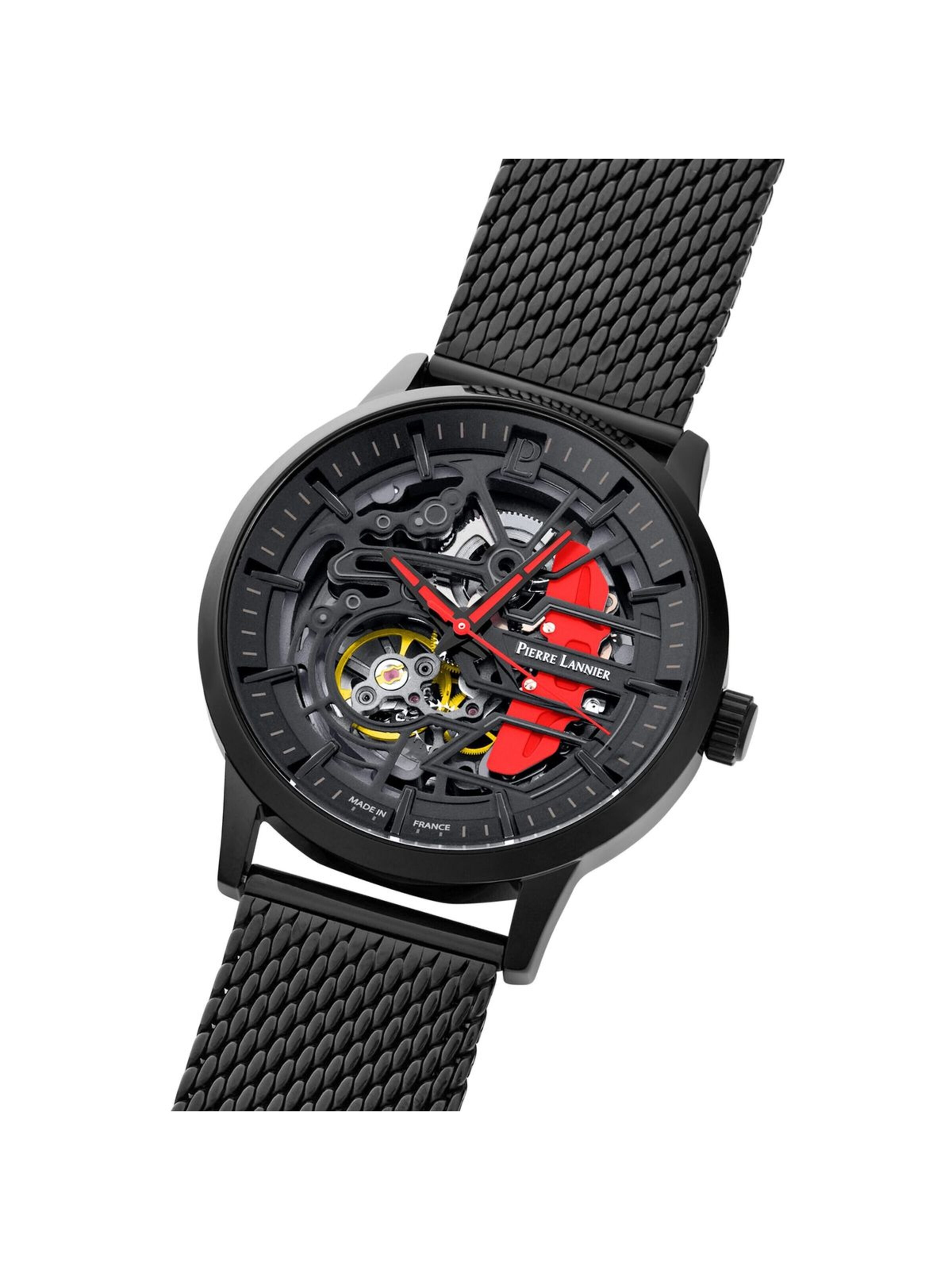 Montre à affichage analogique 'Paddock' Pierre Lannier en noir