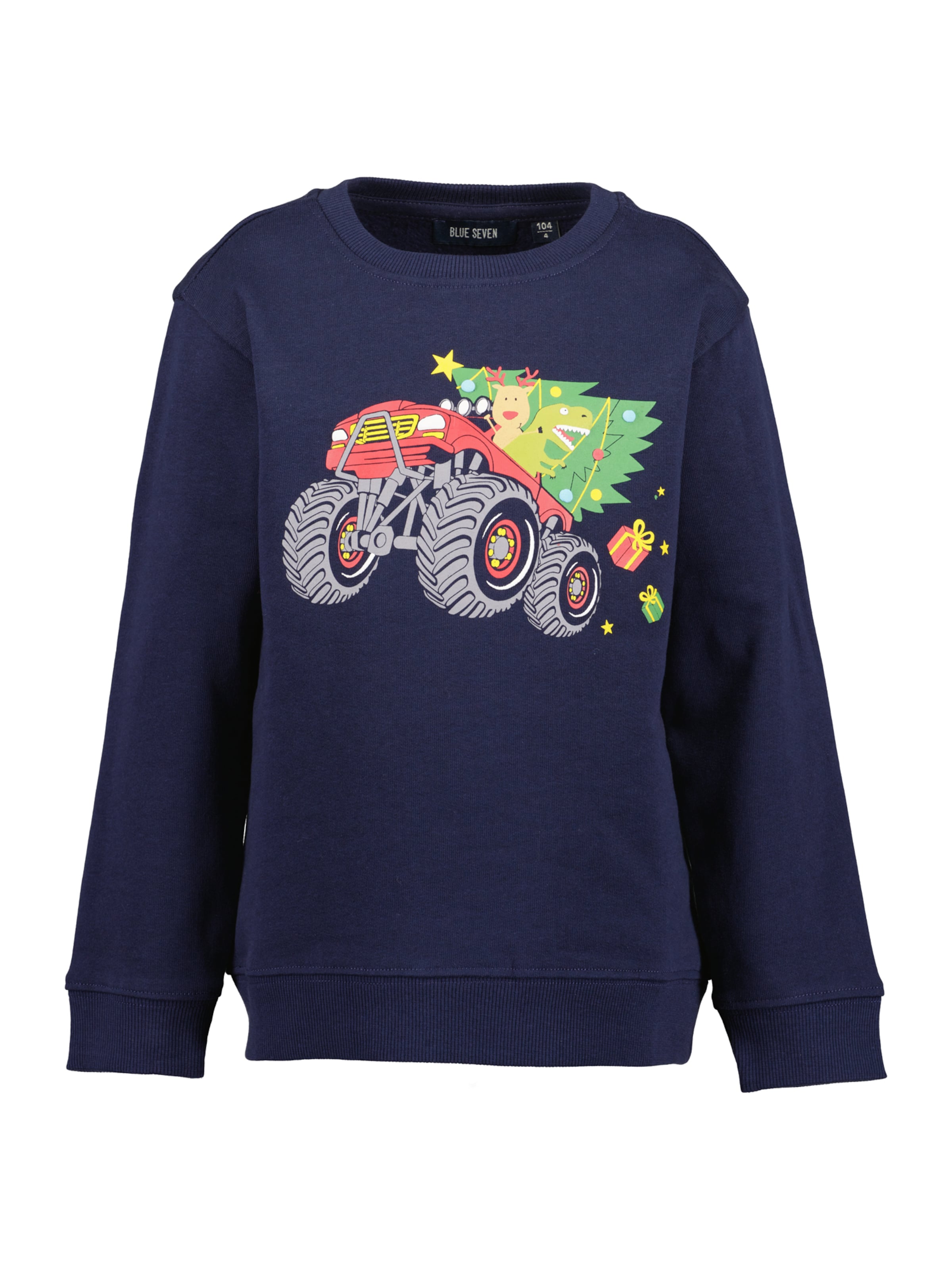 Bluză de molton de la BLUE SEVEN pe albastru: față