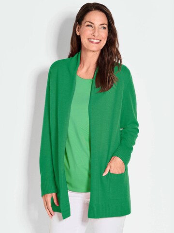 Goldner Knit Cardigan in Green: front