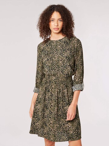 Robe Apricot en vert : devant