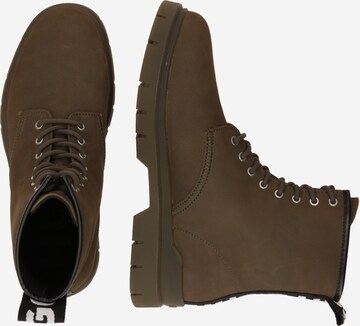 HUGO Lace-Up Boots 'Ryan' in Green