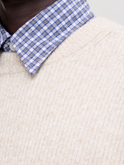 JACK & JONES Pull-over 'JORFREDERIKSBERG OLLIE' en XS en blanc cassé, Vue avec produit