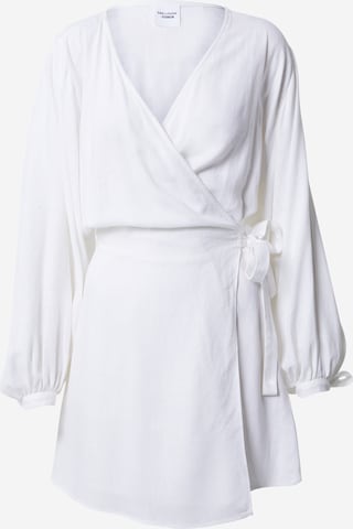 Robe 'Eva' Ema Louise x ABOUT YOU en blanc : devant