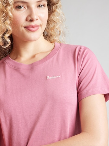 Pepe Jeans T-shirt i rosa
