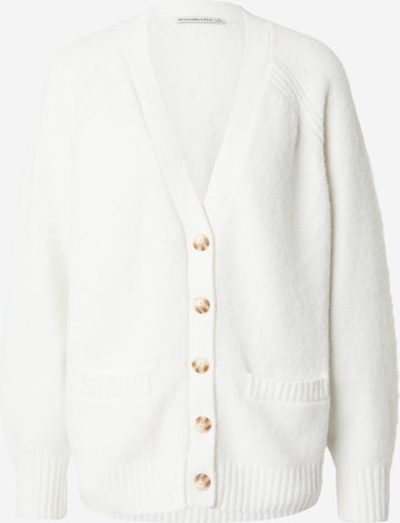 smėlio Abercrombie & Fitch Kardiganas: priekis