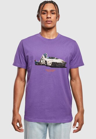 Mister Tee Shirt 'Weekend Wolf' in Purple: front