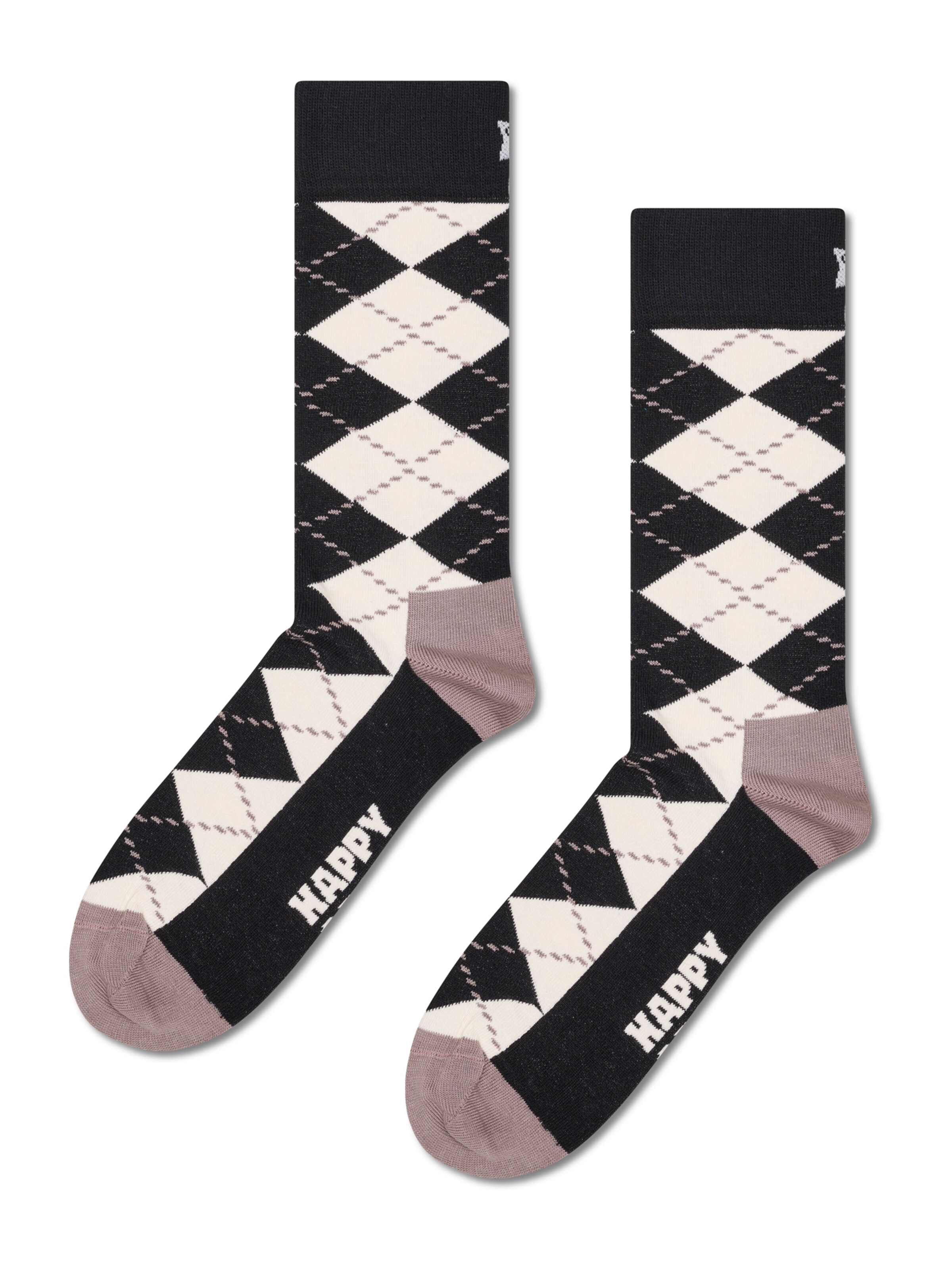 Chaussettes 'Black And White' Happy Socks en noir