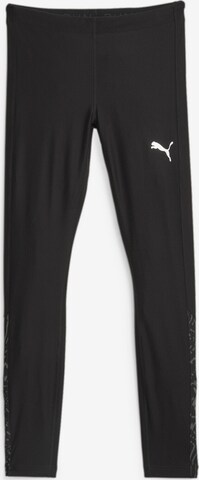 PUMA Skinny Workout Pants in Black: front