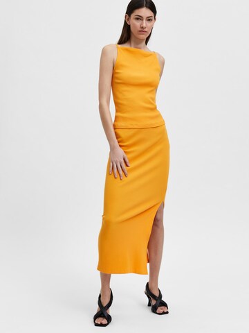 SELECTED FEMME Skirt 'Laury' in Orange