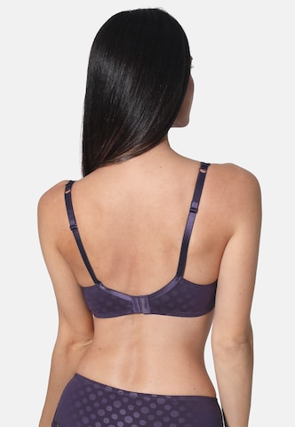 sassa Bralette Bra 'DOT & BLOSSOM' in Purple