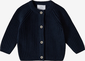 Stellou & Friends Gebreid vest in Blauw: voorkant