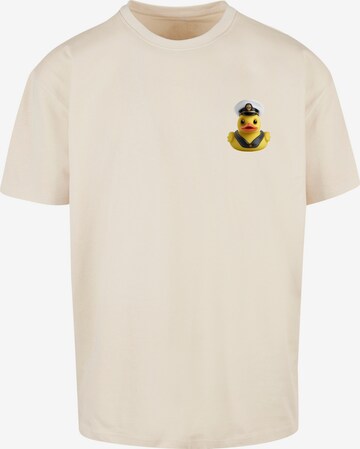 F4NT4STIC Shirt 'Rubber Duck Captain' in Beige: voorkant