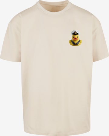 F4NT4STIC Shirt 'Rubber Duck Captain' in Beige: predná strana