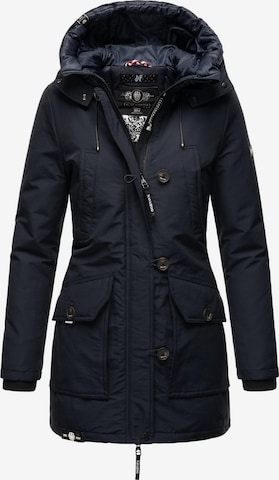 NAVAHOO Winterparka 'Freeze Stoorm' in Blauw: voorkant