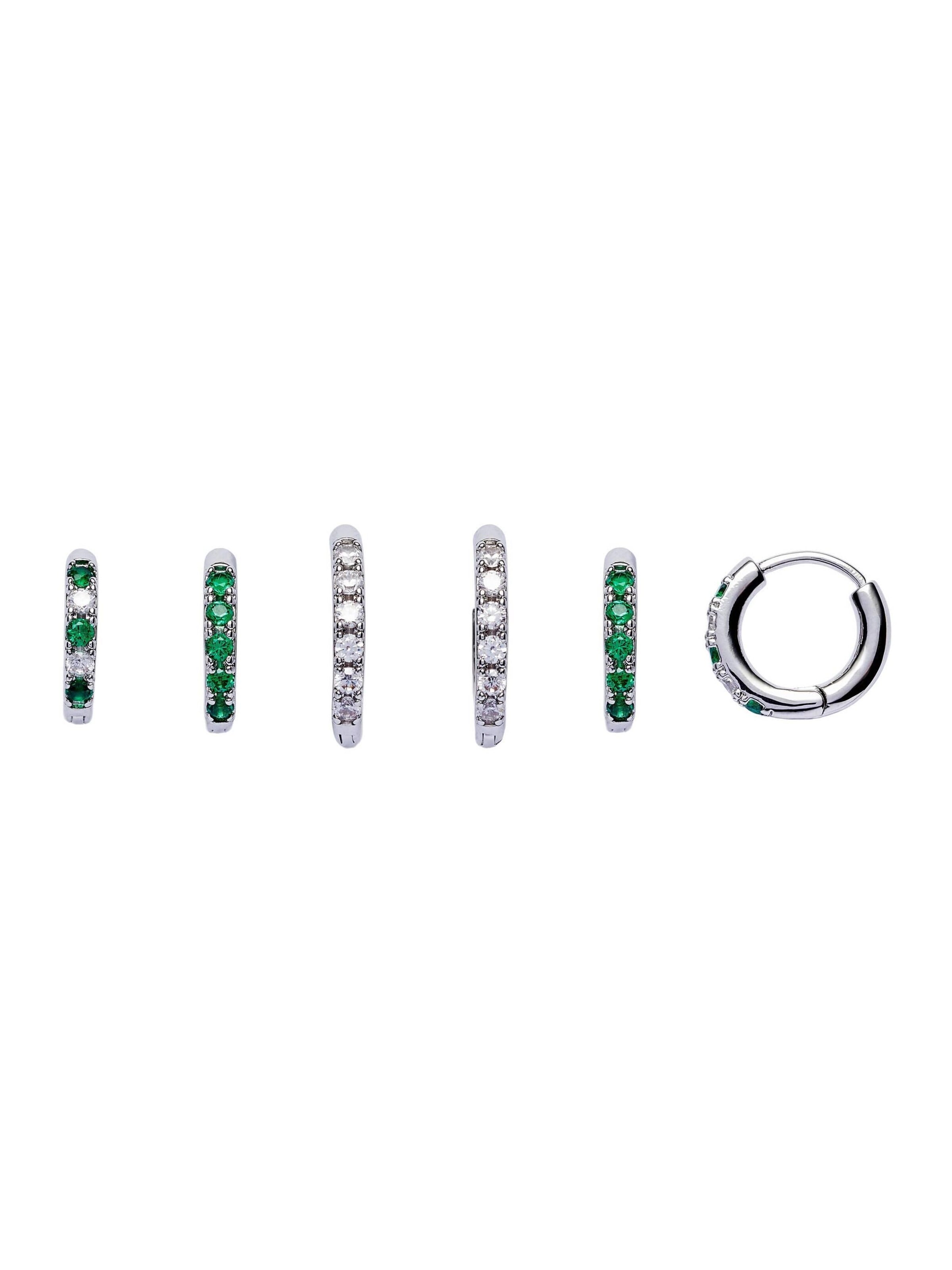 Boucles d'oreilles 'Helen' U.S. POLO ASSN. en vert : devant