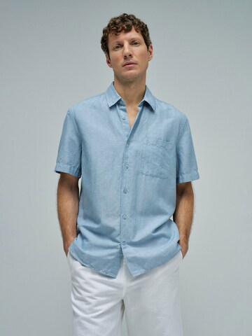 Coupe regular Chemise Salsa Jeans en bleu : devant