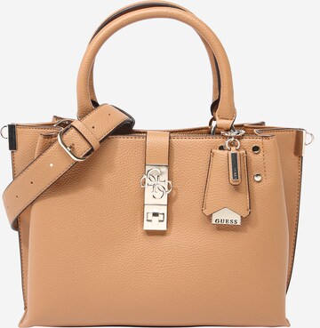 GUESS Handbag 'ALBURY' in Brown: front