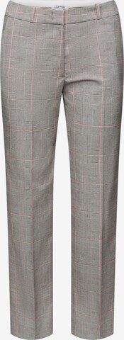 ESPRIT Regular Pleated Pants in Grey: front