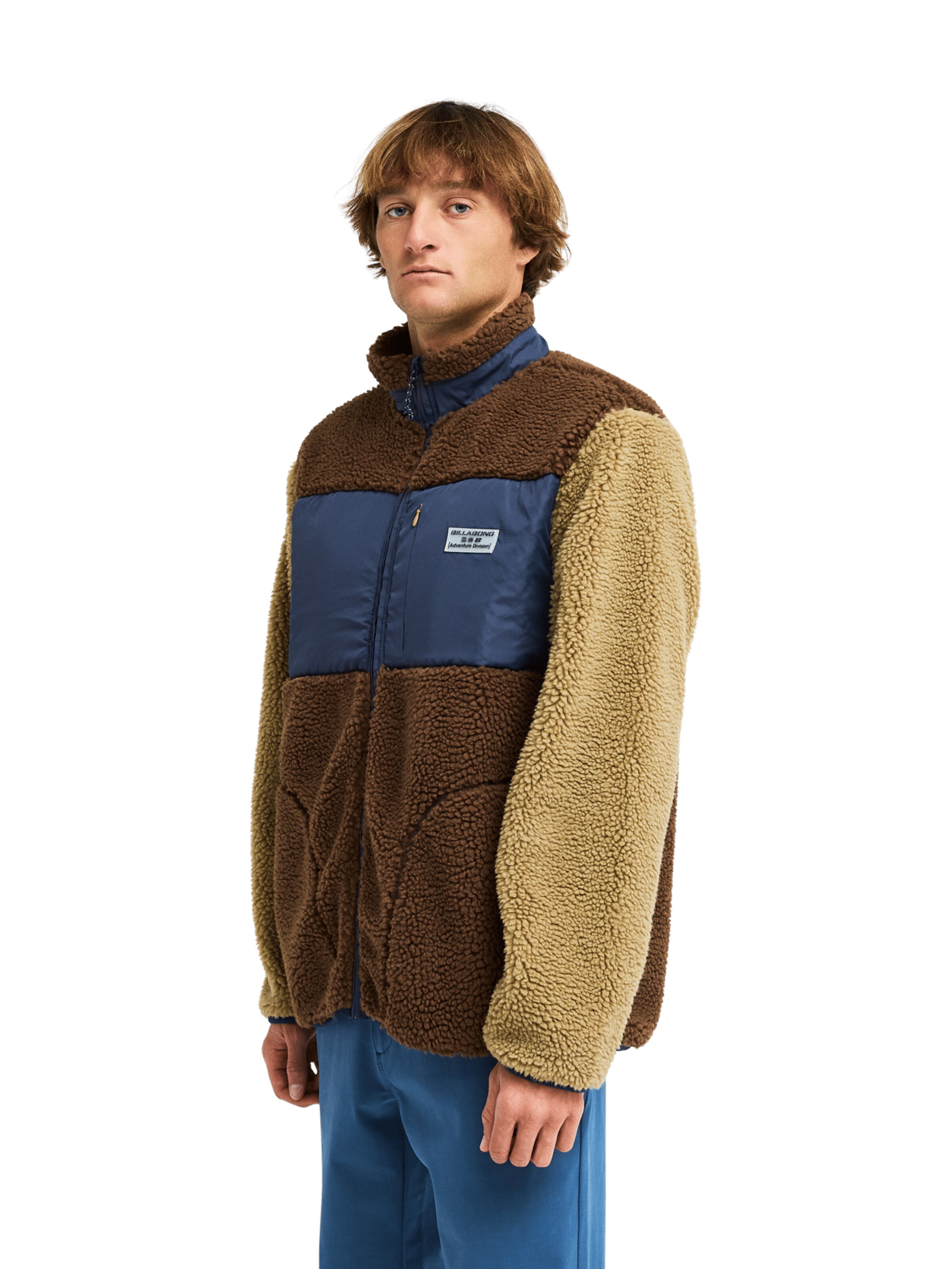 BILLABONG Fleece Jacket in Brown