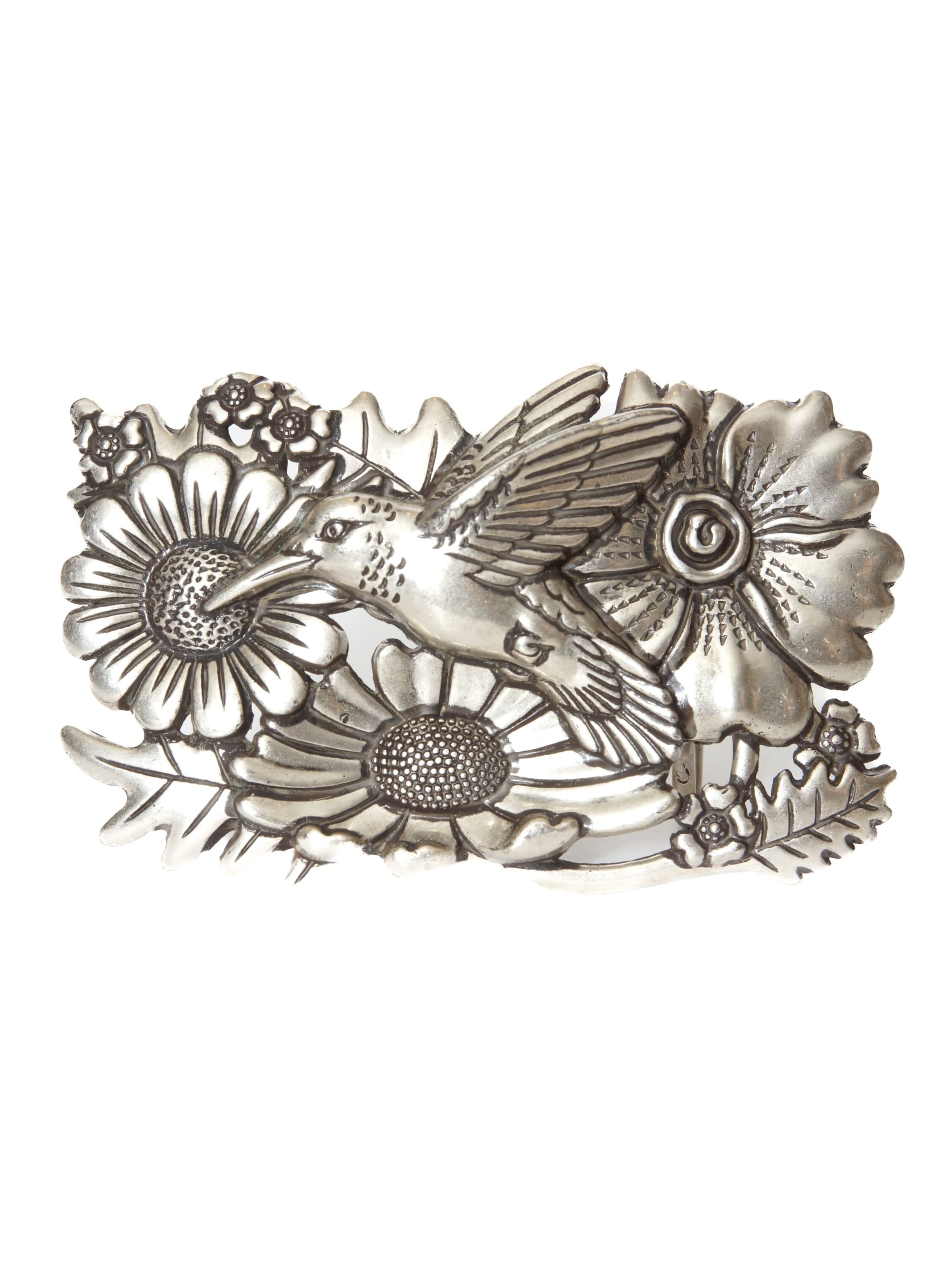 BA98 Gürtelschnalle in Silber: Vorderseite