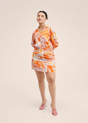 MANGO Letnia sukienka w kolorze pomarańczowy