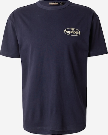 NAPAPIJRI Μπλουζάκι 'S-BRADGATE' σε μπλε: μπροστά