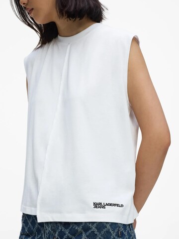Tricou de la KARL LAGERFELD JEANS pe alb