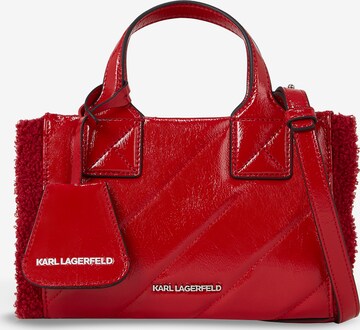 Borsa a mano di Karl Lagerfeld in rosso: frontale