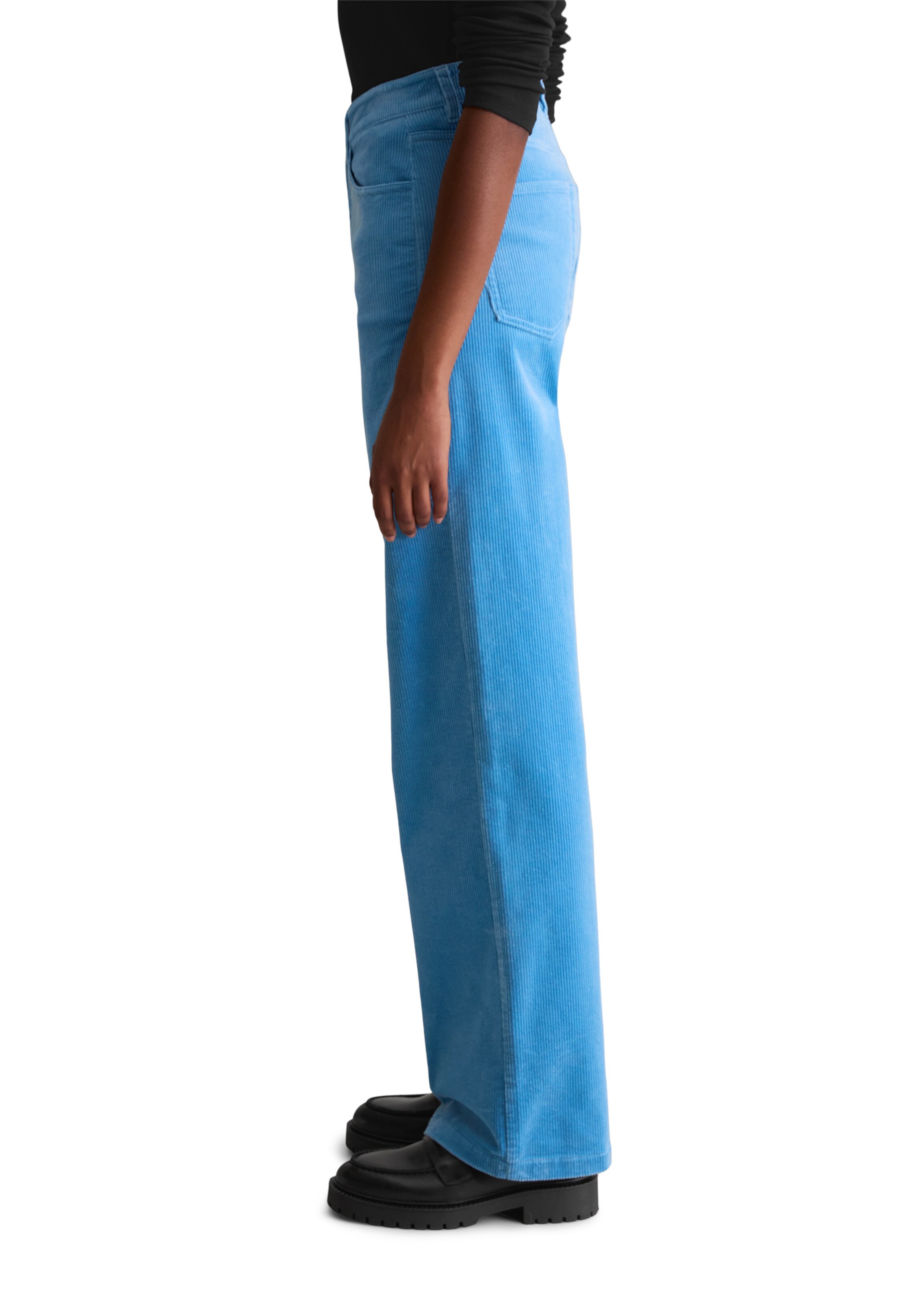 Marc O'Polo DENIM Široký strih Nohavice 'Tomma' - Modrá