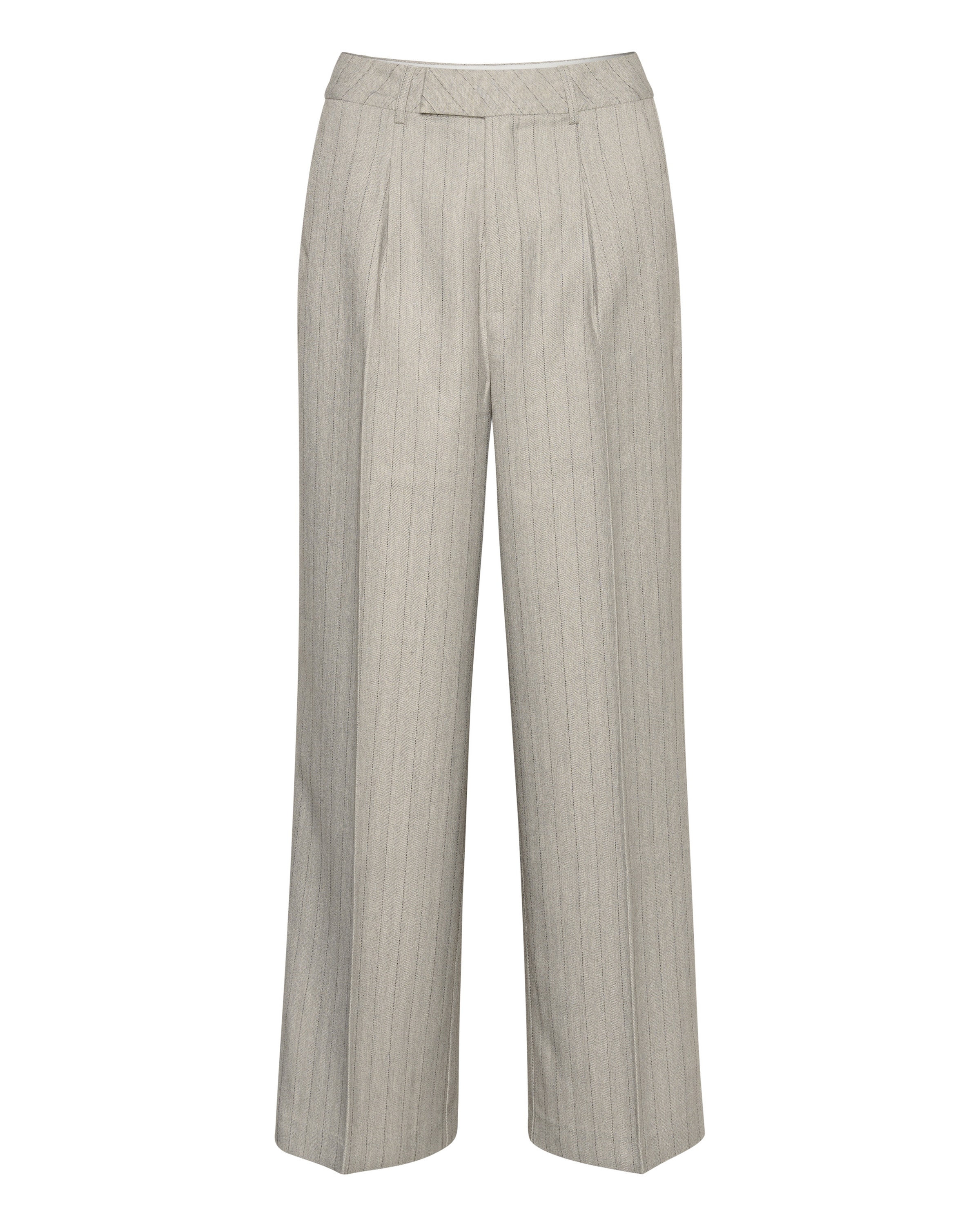 Kaffe Wide Leg Hose 'KAKaysa' in Grau: Vorderseite