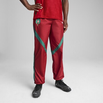 PUMA Tapered Sports trousers 'Marokko' in Red: front
