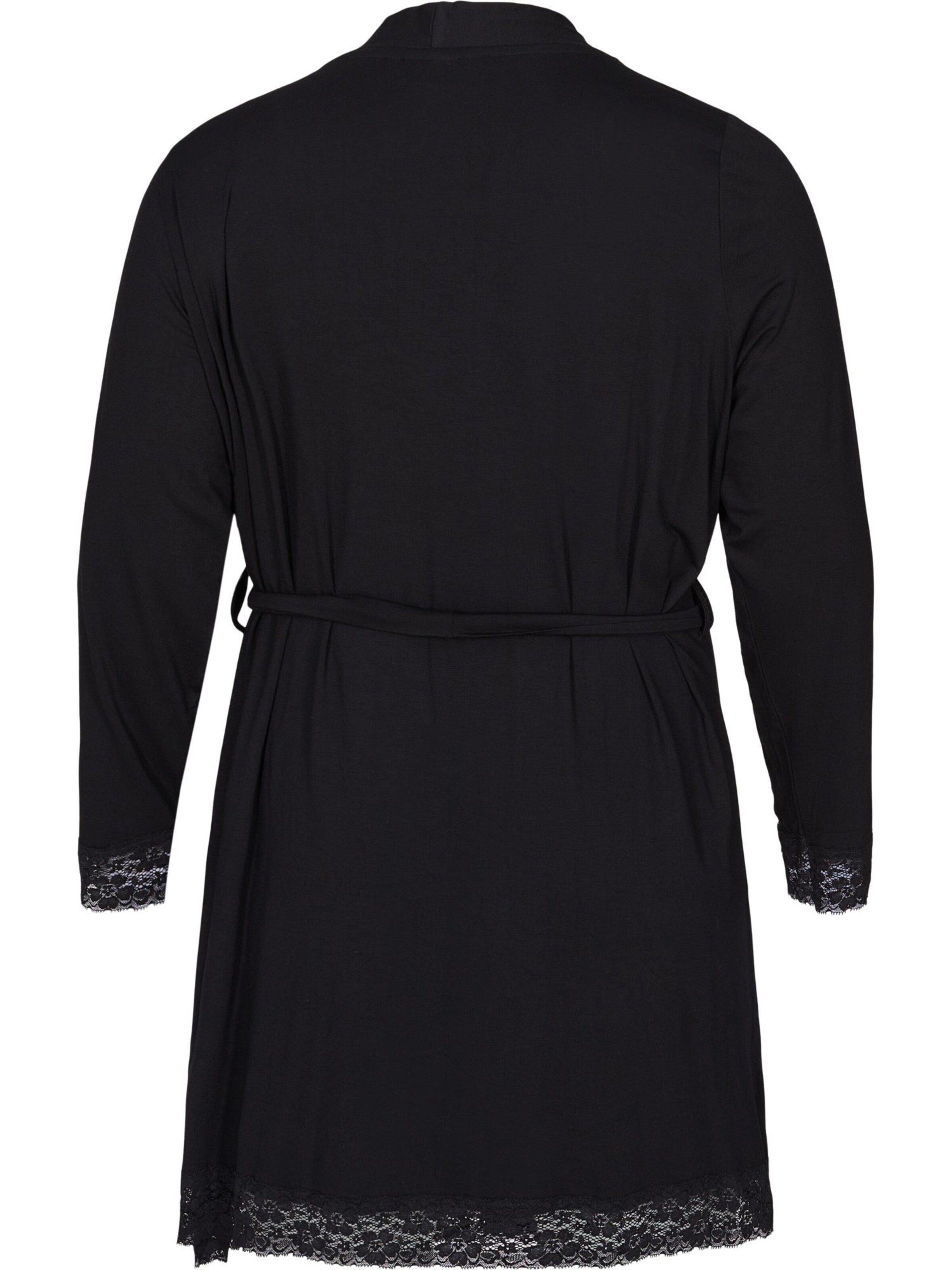 Frauen Wohn-Accessoires Zizzi Morgenmantel in Schwarz - GI51849 Frauen Wohn-Accessoires Zizzi Morgenmantel in Schwarz - GI51849