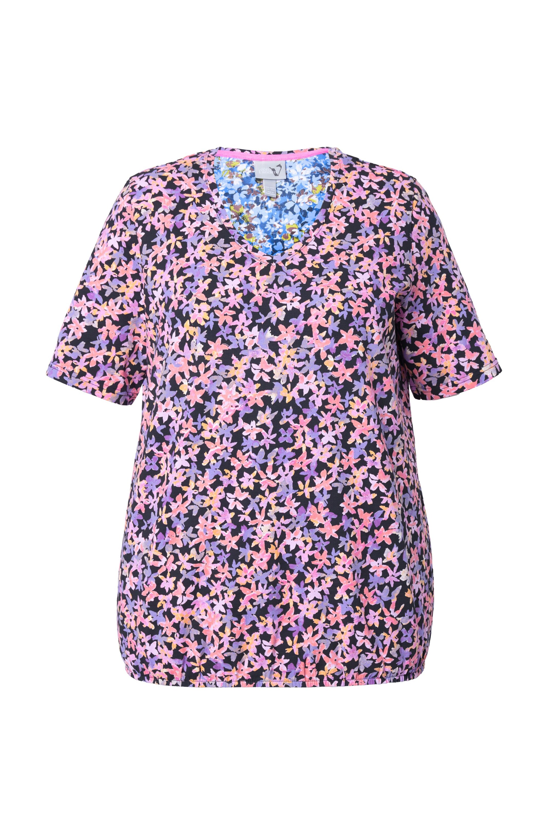 T-shirt Ulla Popken en mélange de couleurs : devant