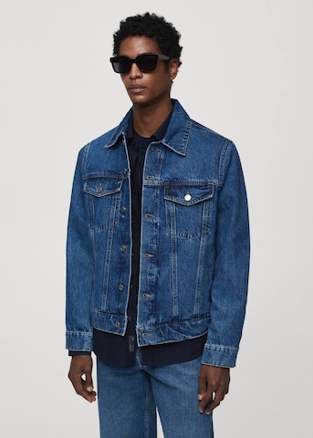 MANGO MAN Between-Season Jacket 'Ryan' in Blue: front