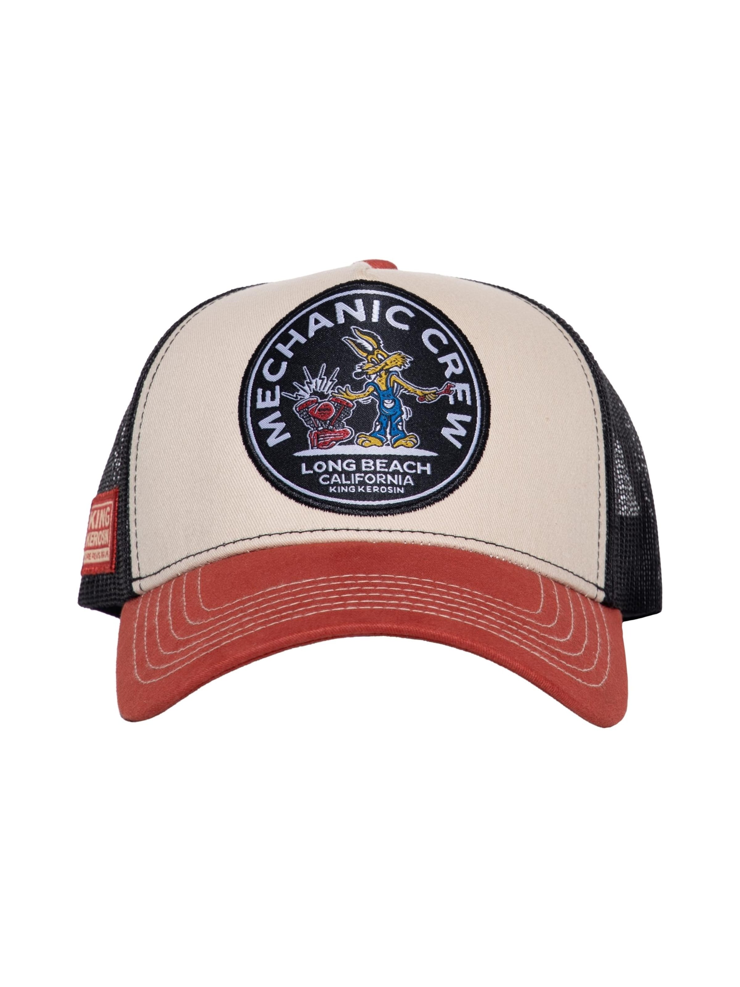 King Kerosin Cap 'Mechanic Crew' in Beige