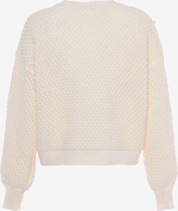 Pull-over faina en blanc