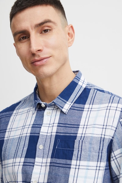 Camicia 'Esdras' !Solid di colore navy / blu chiaro / bianco, Visualizzazione prodotti