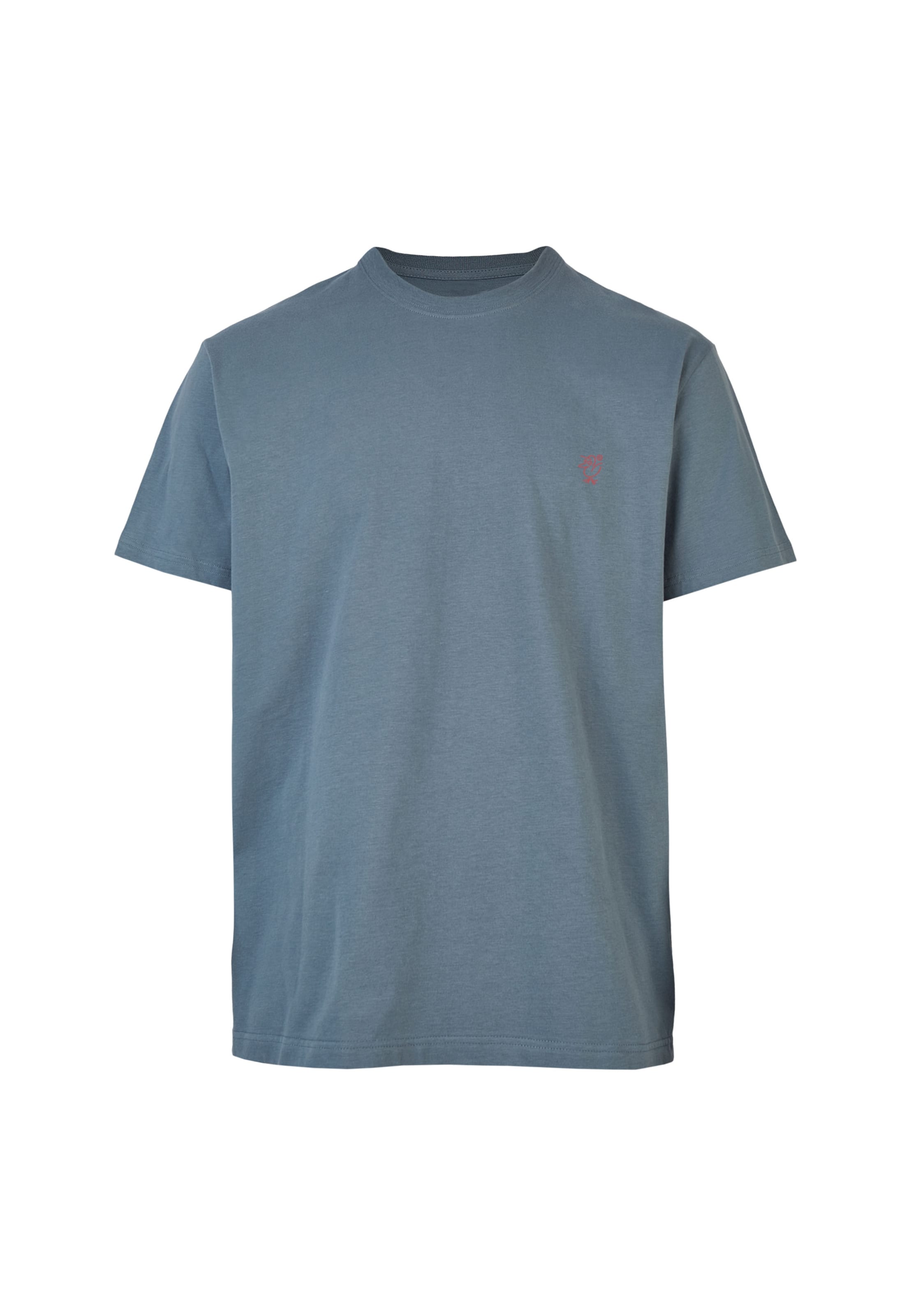 Cleptomanicx Shirt 'Sketch Gull' in Blue: front