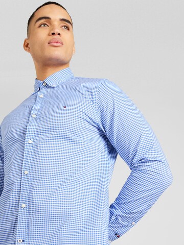 TOMMY HILFIGER Slim fit Overhemd in Blauw