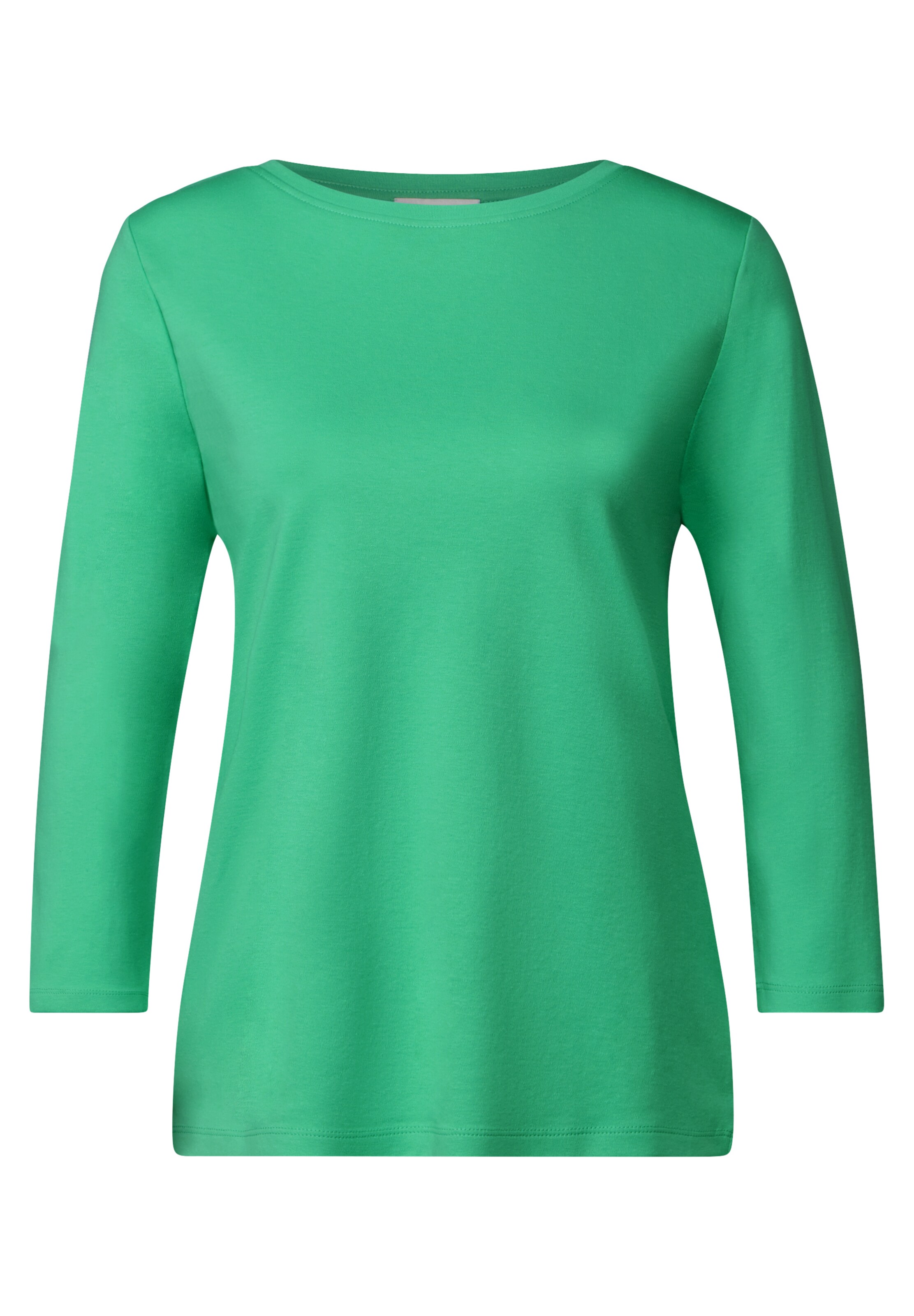 STREET ONE Basic Shirt in Grün: Vorderseite