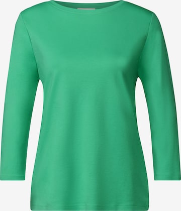 STREET ONE Basic Shirt in Grün: Vorderseite