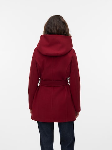 VERO MODA Between-Seasons Coat in Red