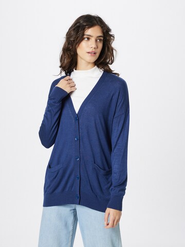 UNITED COLORS OF BENETTON Knit cardigan in Blue: front