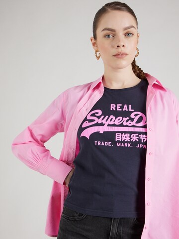 Superdry T-Shirt in Blau